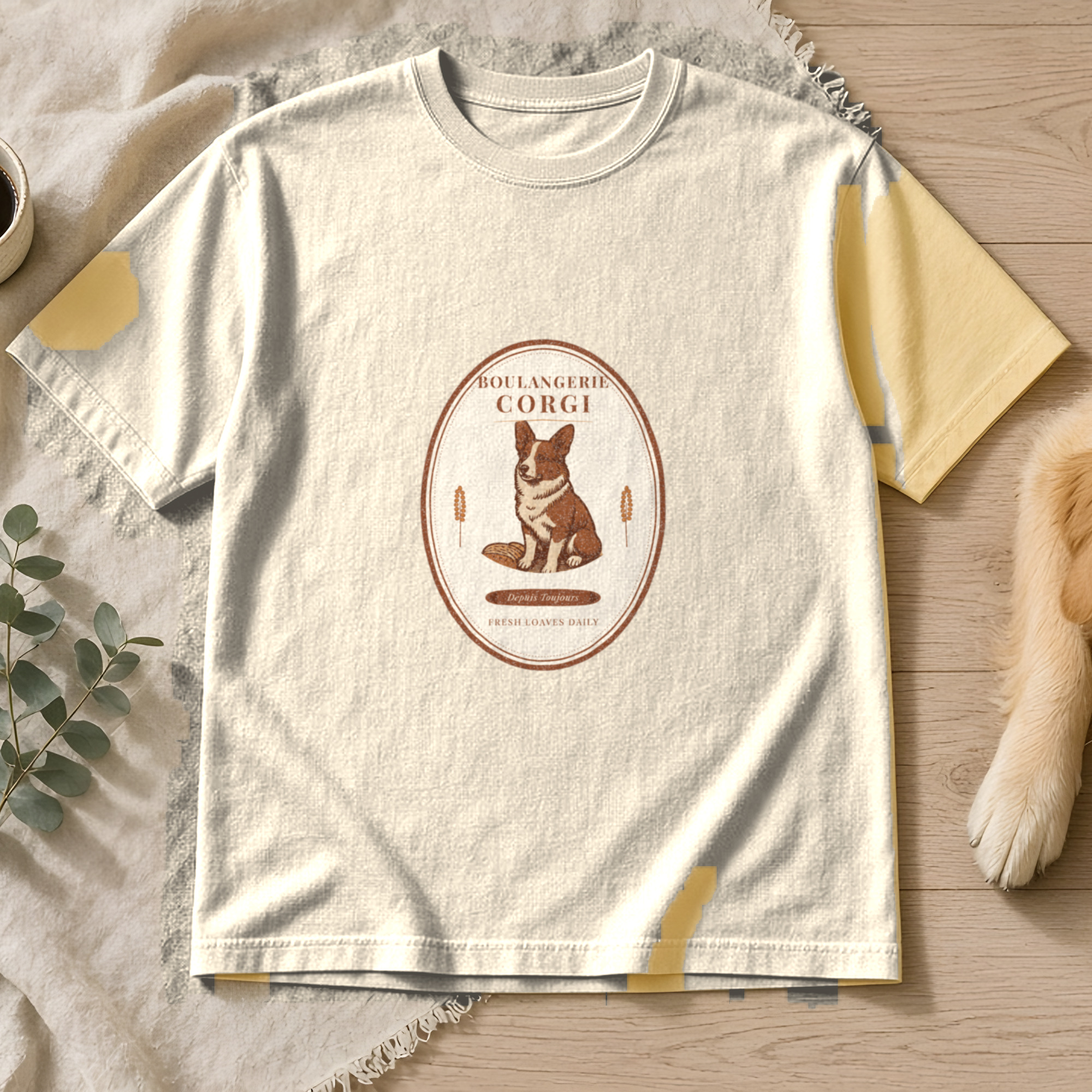 Boulangerie Corgi tee