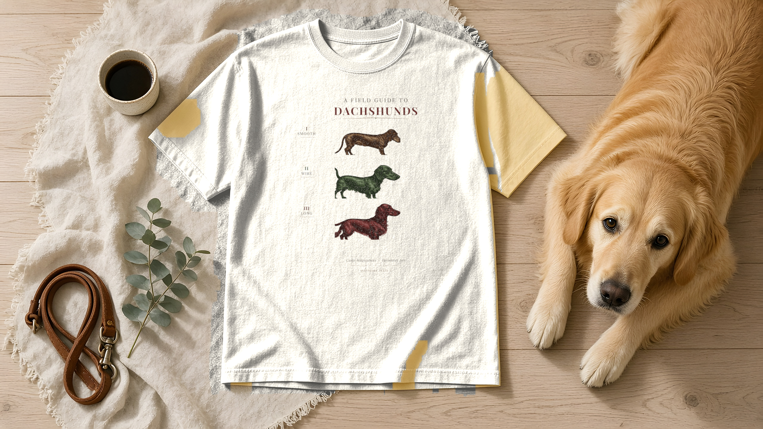 A Field Guide to Dachshunds tee