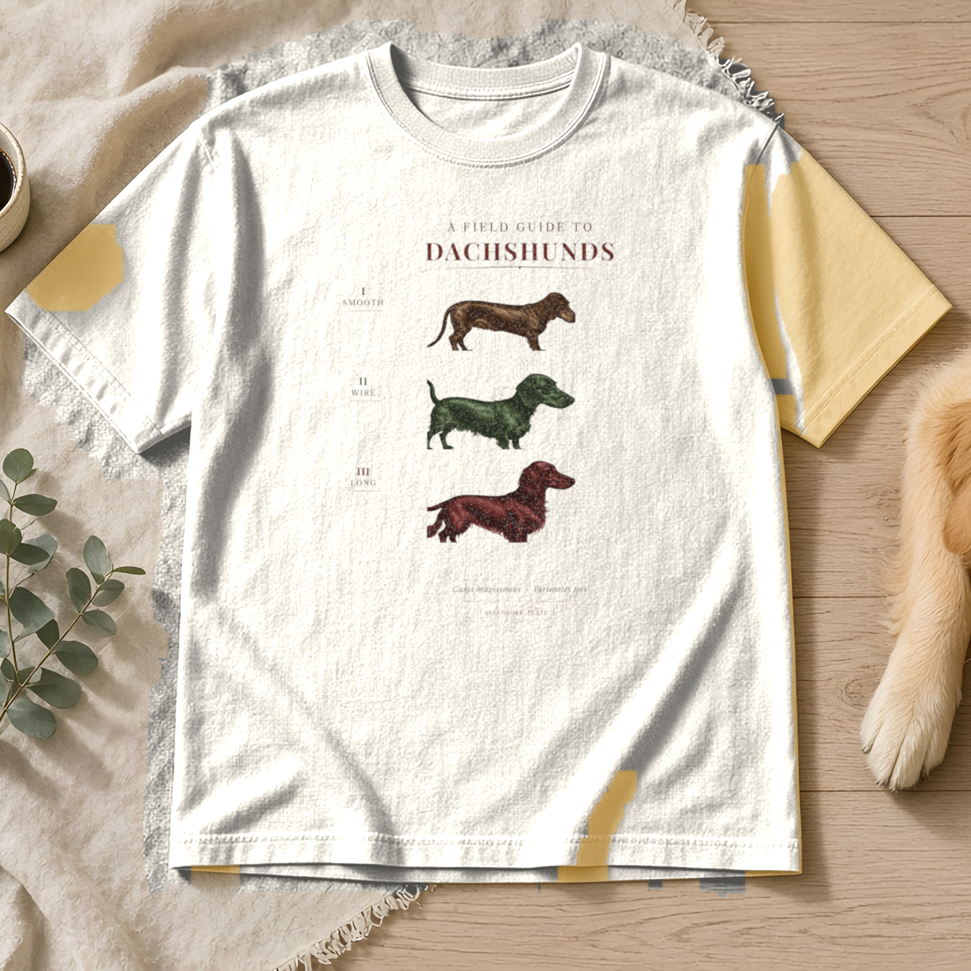 Field Guide to Dachshunds tee