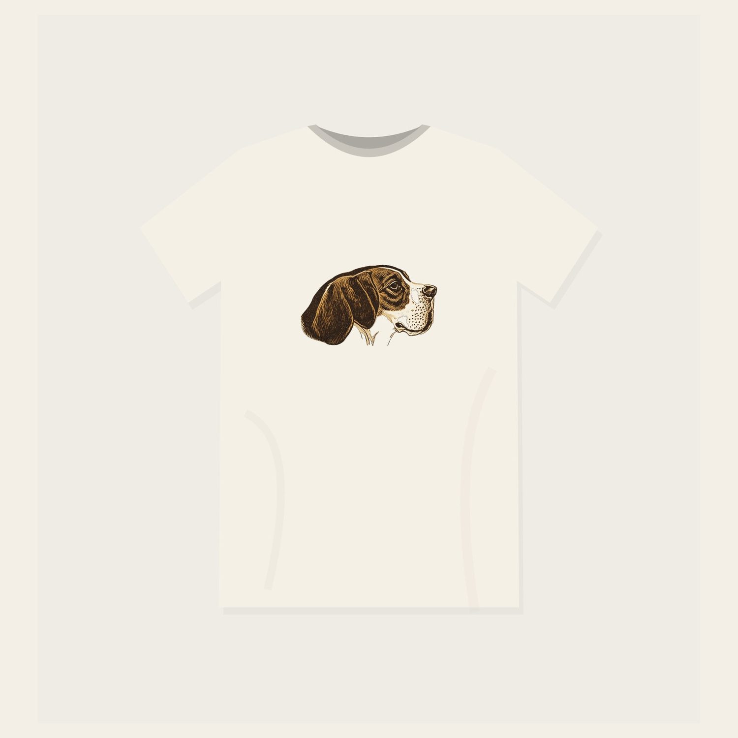 The Nose Knows Beagle tee